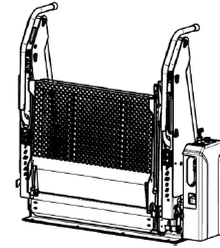 SENTOR lift kapalı konum izometrik görünüş